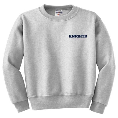 NE213<br>KNIGHTS  BLOCK (smaller logo) Youth Sweatshirt