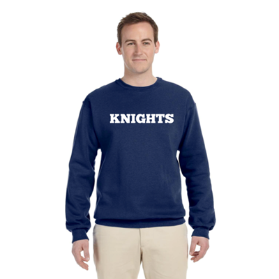 NE120<br>KNIGHTS BLOCK (larger logo) Adult Sweatshirt